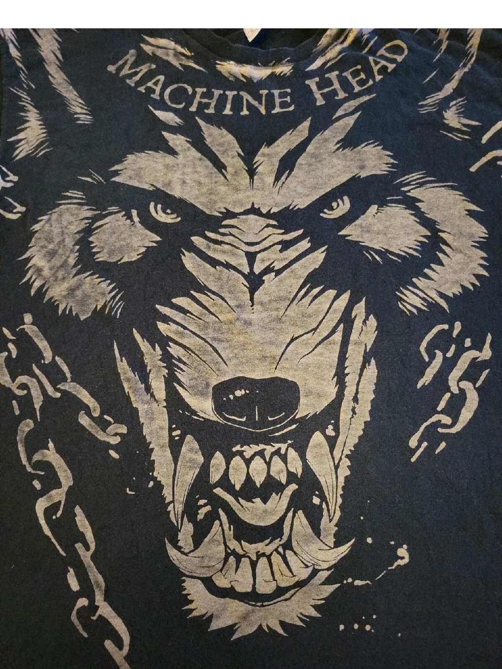 Machine Head "Unleash The Wolves" T Shirt, XL Nice Pre-owned Condition - Picture 2 of 6